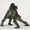 Detail from Wrestlers In Bronze - Leslie Punter